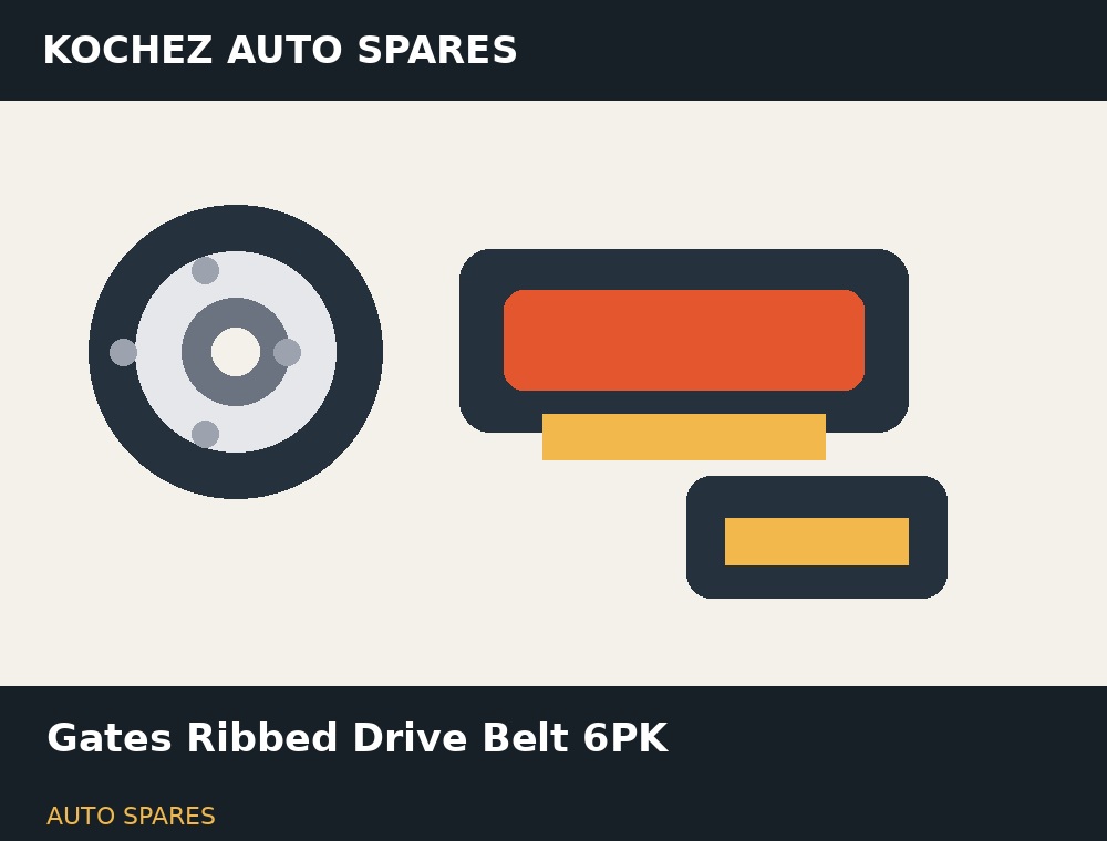 Gates Ribbed Drive Belt 6PK